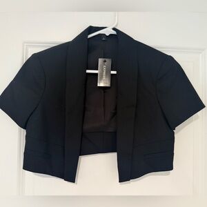 Express Cropped short sleeved blazer NWT